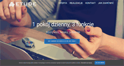 Desktop Screenshot of etude.pl